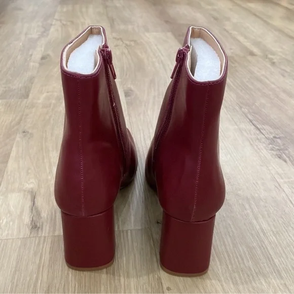 🆕 Burgundy Ankle Boots - Picture 3 of 3